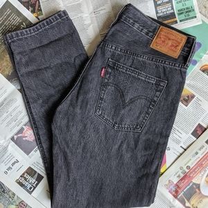 Levi's 501 Cropped 27" Gray Jeans